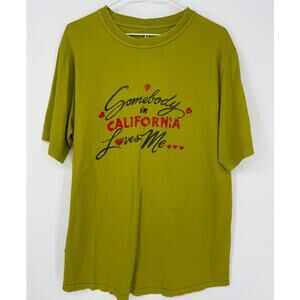 Nwt Raquel Allegra Somebody in California Loves Me T-Shirt Tee Green 2 M Medium
